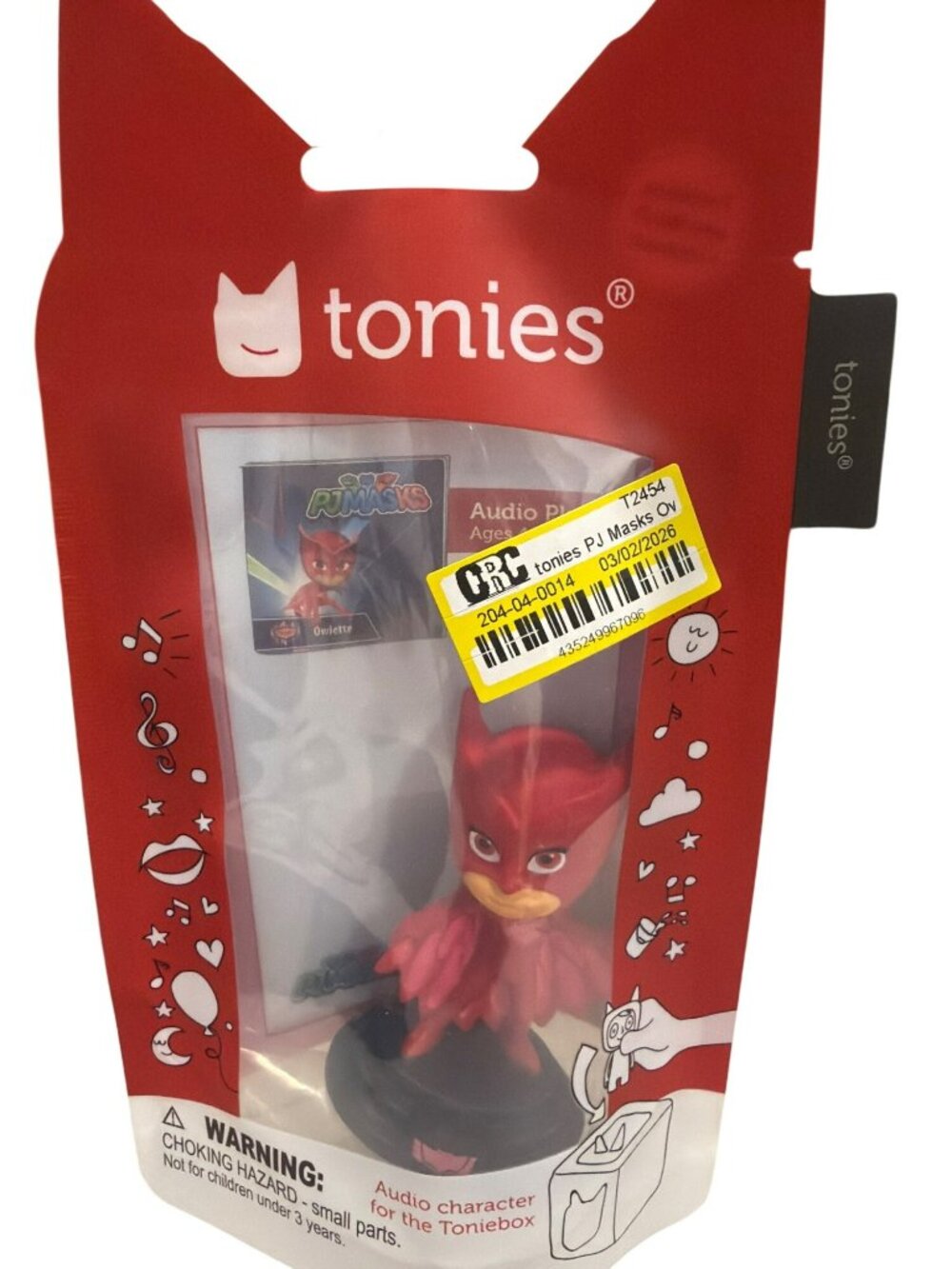 Tonie PJ Masks Owlette Audio Play Figure For Toniebox Ages 4+ New